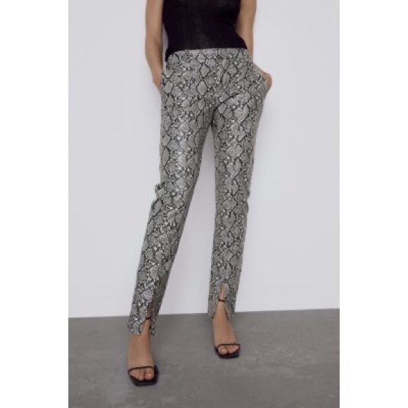 NWT ZARA snake print trousers - Picture 2 of 5